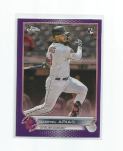 GABRIEL ARIAS 2022 TOPPS CHROME UPDATE PURPLE REFRACTOR ROOKIE CARD #USC131 - Picture 1 of 1