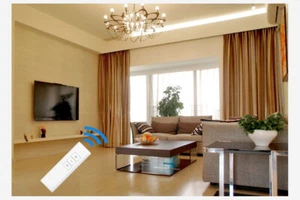 5M Motorised Curtain Tracks, Remote Control Curtain, Electric Curtain Rail - Bild 1 von 6