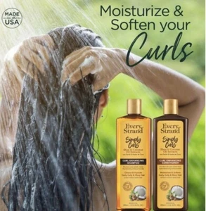 Every Strand Simply Curls Curl Enhancing Shampoo & Conditioner 13.5 Oz - Picture 1 of 1