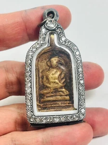Big Hoe LP Luang Por Plai Coin Wat Kamphaeng Antique Rian Job 2478BE Amulet Case - Picture 1 of 24