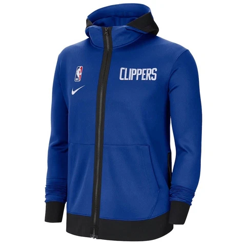 Nike LA Clippers Showtime Performance Full-Zip Hoodie Jacket Men's Size S Royal Cover