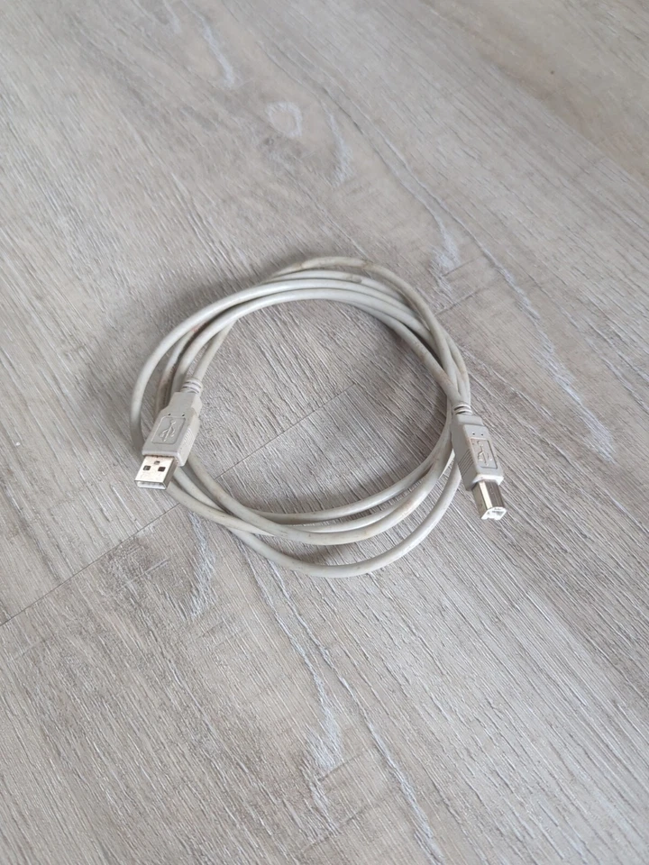 USB-Kabel 2.0 Anschlusskabel Typ A auf Typ-B Stecker Daten Verbindungskabel 1,8m - Bild 1 von 1