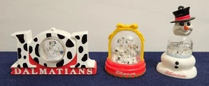 🔥VINTAGE 1996 DISNEY 101 DALMATIANS SNOW GLOBE SET OF 3 COLLECTIBLE 🔥 - Picture 1 of 8
