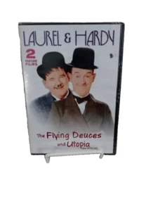 Laurel and Hardy DVD The Flying Deuces Utopia aka Atoll K New 2 Films - Picture 1 of 2