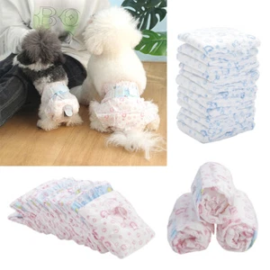 Disposable Pet Dog Puppy Diaper Diapers Leak Proof Nappy Menstrual Sanitary XSXL - Picture 1 of 12