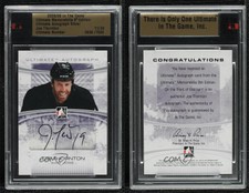 2008-09 ITG Ultimate Memorabilia 9th Edition Silver /24 Joe Thornton Auto
