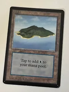 Magic the Gathering MTG Beta Island v.1 (BLUE) MP (Beta Bob) - Picture 1 of 2