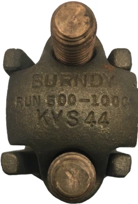 KVS44 BURNDY HIGH COPPER ALLOY 2-PIECE BURNDY QUIK LIP CONNECTOR WITH DUAL DURIU - Изображение 1 из 4