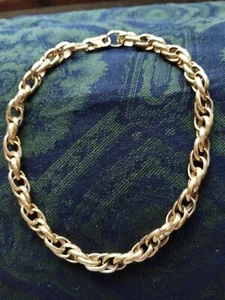 Vintage 1950's Abstract Gold Tone Choker Necklace - Picture 1 of 7