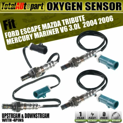 4x Oxygen Sensor for Ford Escape Mercury Mariner 2004-2006 Upstream & Downstream - Image 1 of 4