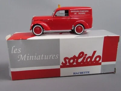 A836 Solido Hachette Renault Juvaquatre 1952 Firefighters Nevers 1:43 Box - Image 1 of 4