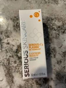 Serious Skincare C3 Plasma C-Extreme Results 2-in-1 Facial Exfoliater 1oz NEW - Picture 1 of 2