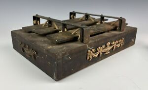 Deagan Vintage Antique 3 Plate Chimes Xylophone Early 1900’s Wooden Music Box