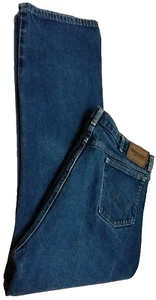Mens 42x32 WRANGLER Rugged Wear Straight Fit Heavy Blue Jeans, W399PW2 - Picture 1 of 13
