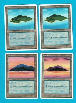 MTG 4th Edition 4x (NM) ISLAND Lands Magic the Gathering WOTC - Image 1 of 2
