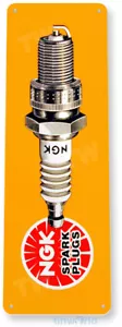 TIN SIGN NGK Spark Plugs Tin Metal Sign Auto Shop Garage Sign Decor B188 - Picture 1 of 2