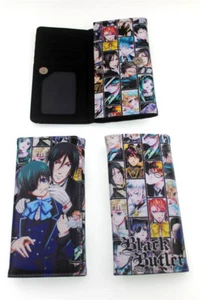 Black Butler Anime Long Wallet Ciel Phantomhive Leather Pu Purse Handbags Gift - Picture 1 of 3