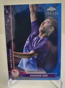 2024 TOPPS CHROM US OLYMPICS HOWARD SHU #15 BLAU SER # 144/150 - Bild 1 von 2
