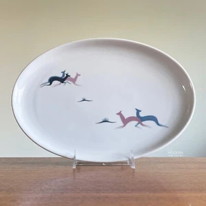Arzberg Fawn Tom Two Arrows German Porcelain Oval 12 3/4" Serving Platter Deer - Picture 1 of 6
