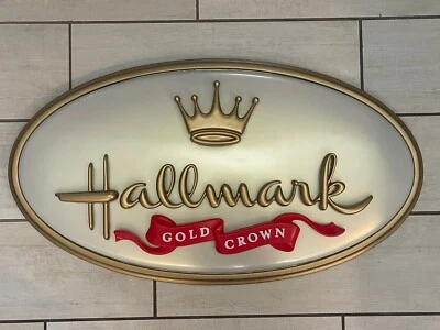 Hallmark Gold Crown Oval Sign 33” - Image 1 of 4