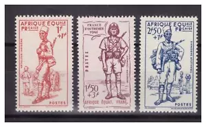 A E F . N° 87 / 89 . 3 VALEURS NEUVES ** . SUPERBE . - Picture 1 of 2