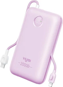 30W Fast Charging Power Bank 20000mAh with built-in cables - Zdjęcie 1 z 8