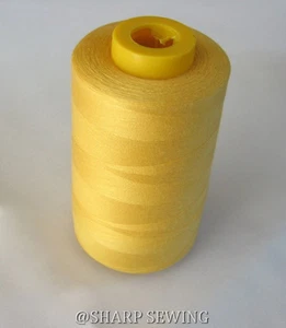 1 SPOOL HONEY GOLD 100% POLYESTER SERGER QUILTING THREAD T27 6000 YARDS #715 - Picture 1 of 1