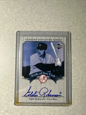 2003 UD PONY YSS: #PN-ER Eddie Robinson Auto NM-MT OR BETTER - Image 1 of 4