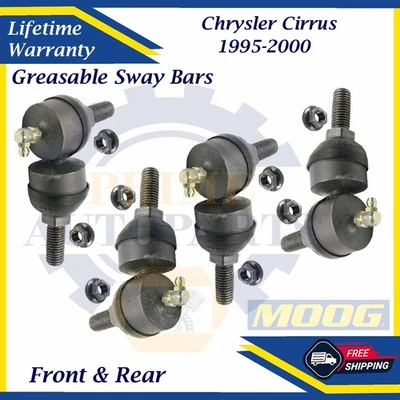 Barras estabilizadoras delanteras y traseras MOOG OEM para Chrysler Cirrus 1995-2000 garantía de por vida Foto 1 de 4