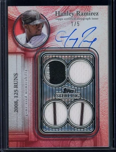 2025 Topps Sterling Patch Autograph /5 #SWA-HR Hanley Ramirez - Picture 1 of 2