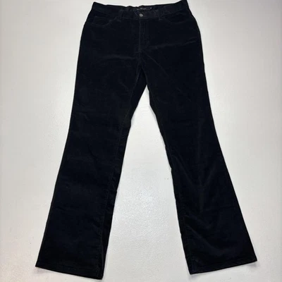 Calvin Klein Jeans Pants Womens 12 Black Bootcut Corduroy Stretch RN 36009 - Image 1 of 4