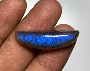 Awesome Quality Natura Labradorite Gemstones Cabochon Blue Fire Fancy 9.5X32 MM - Picture 1 of 24
