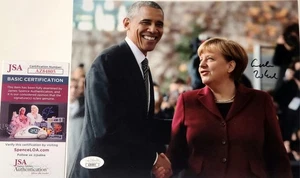 Angela Merkel Signed 8x10 Chancellor of Germany Photo Autograph Auto JSA COA - Picture 1 of 3