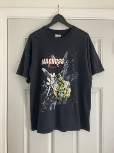 Vintage 1999 Macross II Anime T-Shirt Big West Graphic Tee Gr. Large schwarz RAR - Bild 1 von 6