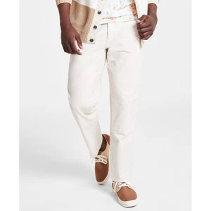 Sun Stone Carpenter Pants Mens 34x32 Natural Tapered Fit Stretch Trouser NWT - Picture 1 of 8