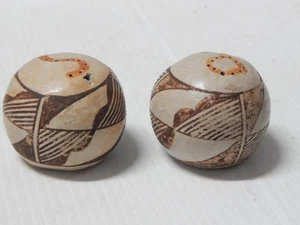 ANTIKE VINTAGE ACOMA INDISCHE KERAMIK S & P SHAKER TOPF - ALT - Bild 1 von 6