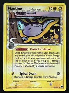 Pokemon Mantine Delta Species Reverse Holo - Dragon Frontiers - 20/101 LP - Foto 1 di 2
