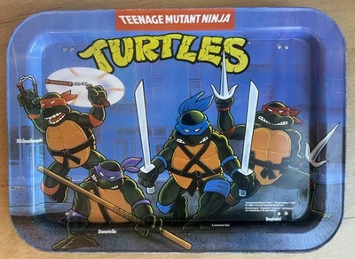 Vintage 1988 Teenage Mutant Ninja Turtles (TMNT) Metal TV Dinner Tray Mirage - Image 1 of 4