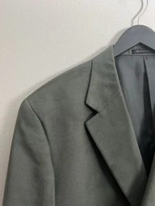 Men’s Olive Blazer Size 44R Green Sports Coat Alfani 100% Polyester Suit Jacket - Picture 1 of 6