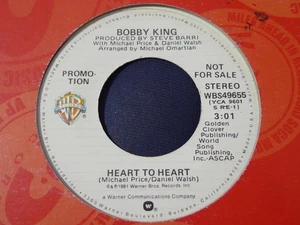 DEMO PROMO-BOBBY KING-HEART TO HEART-W.BROS - Picture 1 of 2