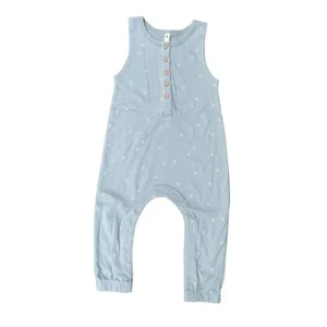 Q by Quincy Mae Baby Brushed Jersey Overall Sterne grau Gr. 2-3 Jahre, - Bild 1 von 3