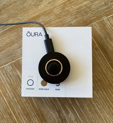 Oura Horizon Gen 3 Ring, Rose Gold, Size 9, Original Packaging & Charger - Image 1 of 4