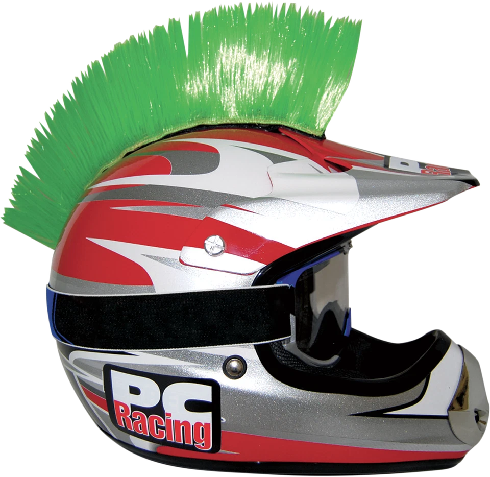 PC RACING PCHMGREEN Helmet Mohawk - Green - Image 1 of 1