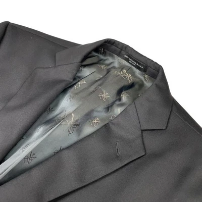 Blazer negro John Varvatos Bleeker 100 % lana 2 botones para hombre • 40R Foto 1 de 4