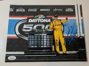 Michael McDowell Signed 8x10 Photo Auto JSA COA NASCAR 2021 Daytona 500 Winnner - Picture 1 of 1