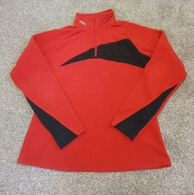 Columbia Ohio State Buckeyes 1/4 Zip Pullover Red Fleece Women's Large College - Image 1 of 4