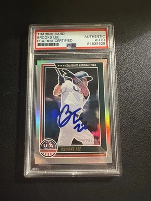 Brooks Lee 2022  Stars And Stripes Foil AUTO PSA SIGNED #17 Refractor /99 - Image 1 of 2