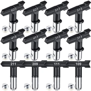 12 Pcs Spray Tips Airless Paint Sprayer Reversible Tip Nozzles for Spraying M... - Picture 1 of 7