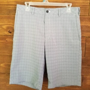 Walter Hagen Perfect 11 Chino Athletic Golf Shorts Mens Sz 32 Gray Checkerboard - Picture 1 of 8