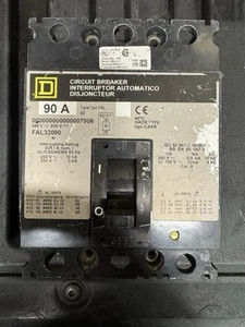 Square D Circuit Breaker #FAL32090 250V 90A - Picture 1 of 1